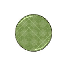 Discreet Green Tea Plaids Hat Clip Ball Marker (4 Pack) by ConteMonfrey