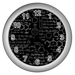 Medical Biology Detail Medicine Psychedelic Science Abstract Abstraction Chemistry Genetics Wall Clock (silver) by Jancukart