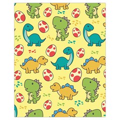 Seamless Pattern With Cute Dinosaurs Character Drawstring Bag (small) by Wegoenart