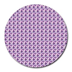 Purple Design Round Mousepad by designsbymallika