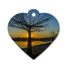 Grande Stream Landscape, Flores, Uruguay002 Dog Tag Heart (two Sides) by dflcprintsclothing