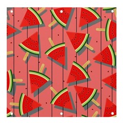 Red Watermelon Popsicle Banner And Sign 4  X 4  by ConteMonfrey
