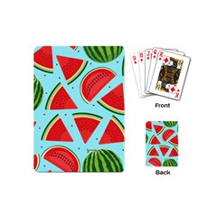 Blue Watermelon Playing Cards Single Design (mini) by ConteMonfrey