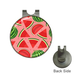 Red Watermelon  Hat Clips With Golf Markers by ConteMonfrey