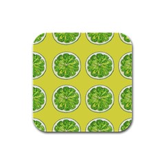 Yellow Lemonade  Rubber Square Coaster (4 Pack) by ConteMonfrey