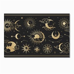 Asian-set-with-clouds-moon-sun-stars-vector-collection-oriental-chinese-japanese-korean-style Postcard 4 x 6  (pkg Of 10) by Wegoenart