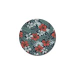 Seamless-floral-pattern-with-tropical-flowers Golf Ball Marker (4 pack)