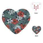 Seamless-floral-pattern-with-tropical-flowers Playing Cards Single Design (Heart)