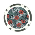 Seamless-floral-pattern-with-tropical-flowers Poker Chip Card Guard (10 pack)