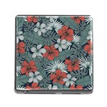 Seamless-floral-pattern-with-tropical-flowers Memory Card Reader (Square 5 Slot)