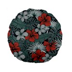 Seamless-floral-pattern-with-tropical-flowers Standard 15  Premium Round Cushions
