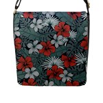 Seamless-floral-pattern-with-tropical-flowers Flap Closure Messenger Bag (L)