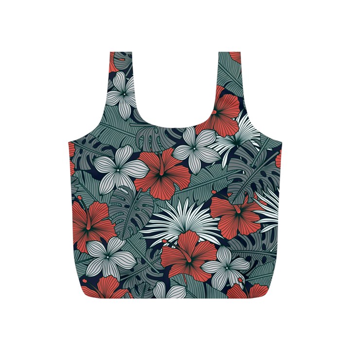 Seamless-floral-pattern-with-tropical-flowers Full Print Recycle Bag (S)