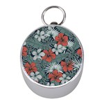 Seamless-floral-pattern-with-tropical-flowers Mini Silver Compasses