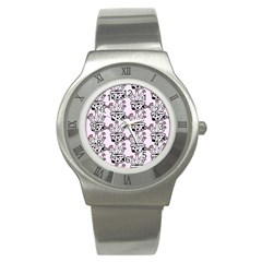 Lovely Cactus With Flower Stainless Steel Watch by ConteMonfrey