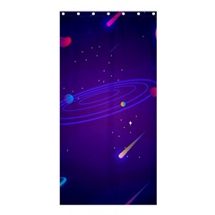 Cartoon Galaxy With Stars Background Shower Curtain 36  X 72  (stall)  by danenraven