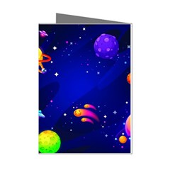 Artistic Space Planet Mini Greeting Cards (pkg Of 8)