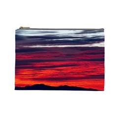 Morning Glow Dawn Sky Clouds Cosmetic Bag (large) by Wegoenart