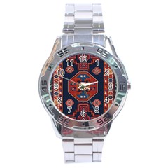 Armenian Old Carpet  Stainless Steel Analogue Watch by Gohar