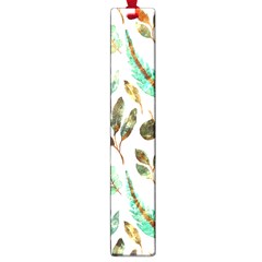 Leaves And Feathers - Nature Glimpse Large Book Marks by ConteMonfrey