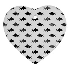 Cute Small Sharks   Ornament (heart) by ConteMonfrey