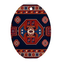Armenian Carpet Oval Ornament (two Sides) by Gohar