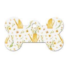 Easter Garden   Dog Tag Bone (one Side) by ConteMonfrey