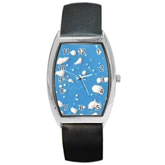 Ice Cream Bubbles Texture Barrel Style Metal Watch by dflcprintsclothing