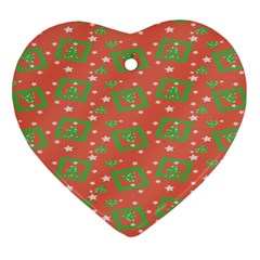 Christmas Textur Ornament (heart) by artworkshop