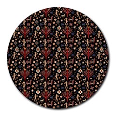Carpet Symbols Round Mousepad by Gohar