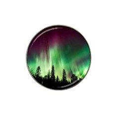 Aurora Borealis Northern Lights Forest Trees Woods Hat Clip Ball Marker (10 Pack) by danenraven