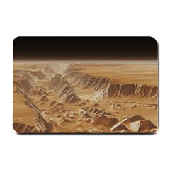 Mars Crater Planet Canyon Cliff Nasa Astronomy Small Doormat by danenraven