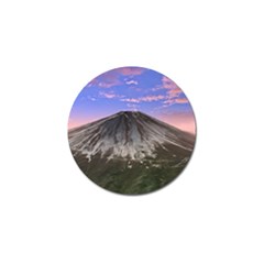 Mount Mountain Fuji Japan Volcano Mountains Golf Ball Marker by danenraven