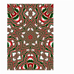 Christmas-kaleidoscope Small Garden Flag (two Sides) by artworkshop