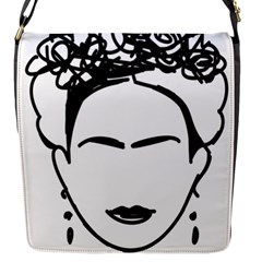 Frida Kahlo  Flap Closure Messenger Bag (s) by Sobalvarro
