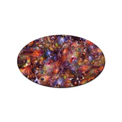 Fantasy Surreal Animals Psychedelic Pattern Sticker Oval (100 Pack) by danenraven