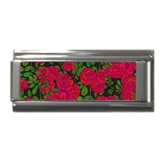 Seamless-pattern-with-colorful-bush-roses Superlink Italian Charm (9mm) by BangZart