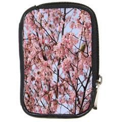 Japanese Sakura Background Compact Camera Leather Case by artworkshop