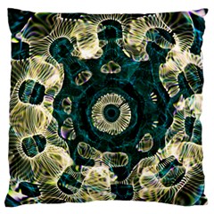 Fractal Glowing Kaleidoscope Wallpaper Art Design Standard Flano Cushion Case (two Sides)