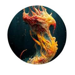 Flame Deep Sea Underwater Creature Wild Mini Round Pill Box (pack Of 5) by Pakemis