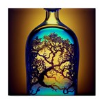 Flask Bottle Tree In A Bottle Perfume Design Tile Coaster