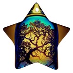 Flask Bottle Tree In A Bottle Perfume Design Ornament (Star)