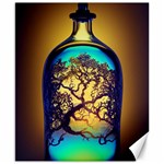 Flask Bottle Tree In A Bottle Perfume Design Canvas 8  x 10 