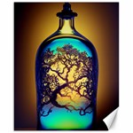 Flask Bottle Tree In A Bottle Perfume Design Canvas 16  x 20 
