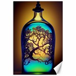 Flask Bottle Tree In A Bottle Perfume Design Canvas 24  x 36 