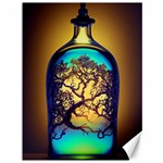 Flask Bottle Tree In A Bottle Perfume Design Canvas 36  x 48 