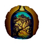 Flask Bottle Tree In A Bottle Perfume Design Standard 15  Premium Round Cushions