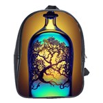 Flask Bottle Tree In A Bottle Perfume Design School Bag (XL)