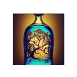 Flask Bottle Tree In A Bottle Perfume Design Satin Bandana Scarf 22  x 22 