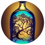 Flask Bottle Tree In A Bottle Perfume Design Round Trivet